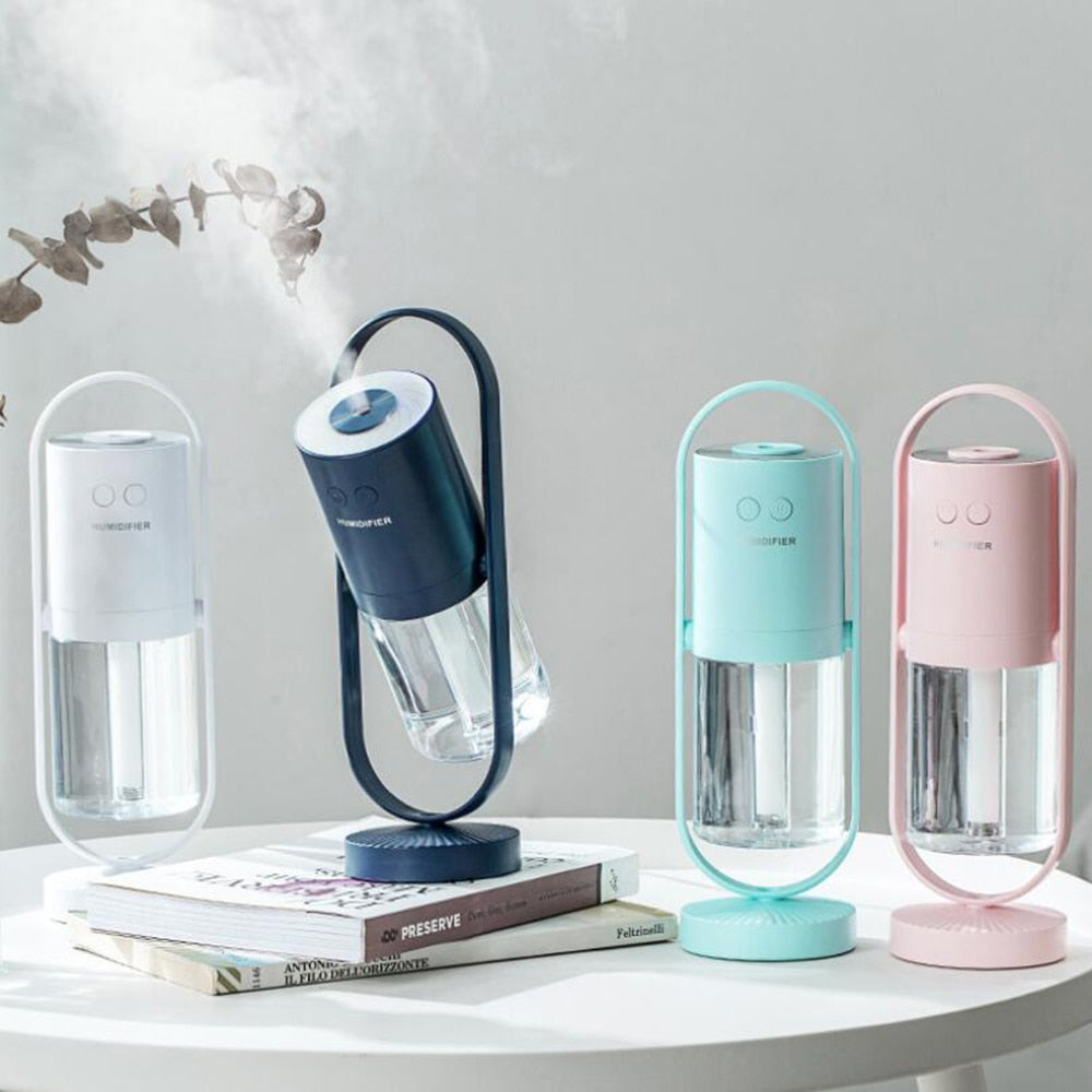 USB Air Humidifier with LED Lights Ultrasonic Aroma Diffuser Air Purifier
